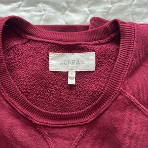 THE GREAT. The Slouch Sweatshirt. Plum